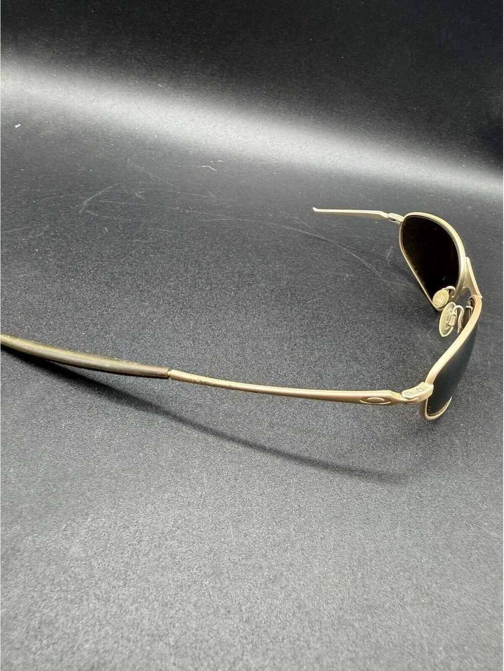 Oakley A Wire Gen 1 Platinum/Gold Iridium Lenses (Missing Left Arm)